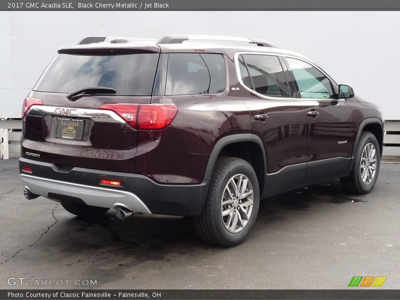 Black Cherry Metallic / Jet Black 2017 GMC Acadia SLE
