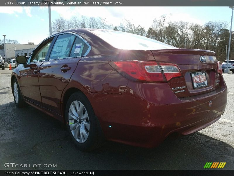 Venetian Red Pearl / Warm Ivory 2017 Subaru Legacy 2.5i Premium