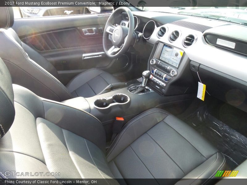 Magnetic / Ebony 2017 Ford Mustang EcoBoost Premium Convertible