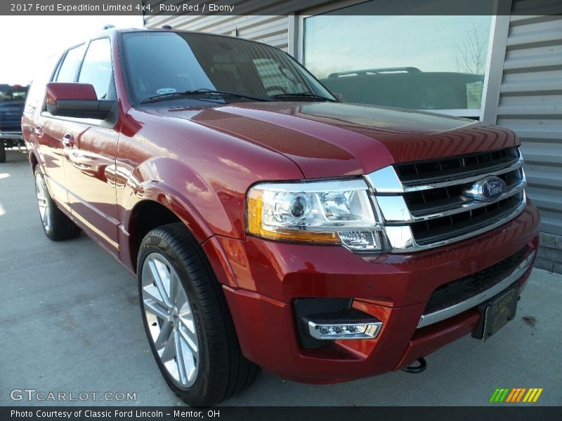 Ruby Red / Ebony 2017 Ford Expedition Limited 4x4