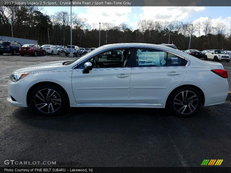 Crystal White Pearl / Sport Two-Tone Gray 2017 Subaru Legacy 2.5i Sport