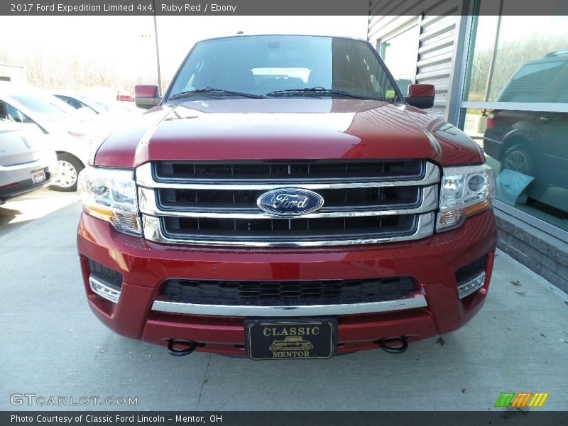Ruby Red / Ebony 2017 Ford Expedition Limited 4x4