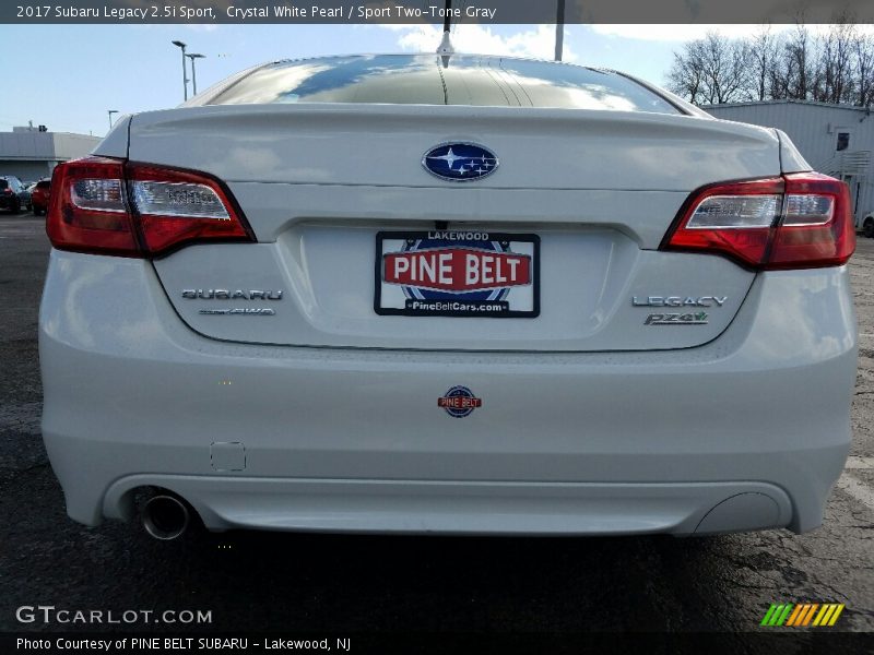 Crystal White Pearl / Sport Two-Tone Gray 2017 Subaru Legacy 2.5i Sport