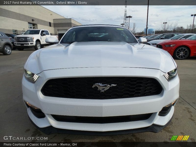 Oxford White / Ebony 2017 Ford Mustang V6 Convertible