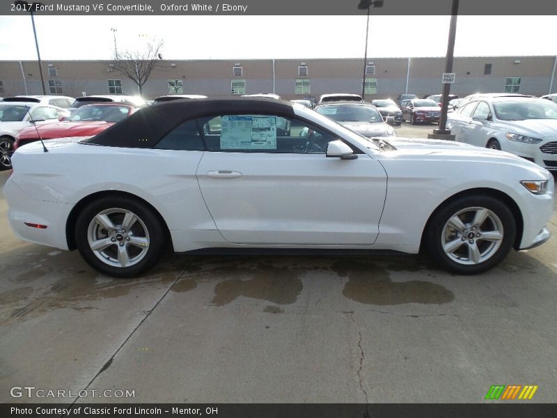 Oxford White / Ebony 2017 Ford Mustang V6 Convertible