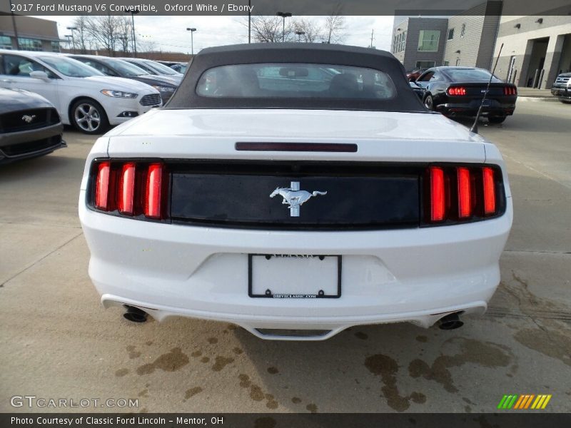 Oxford White / Ebony 2017 Ford Mustang V6 Convertible