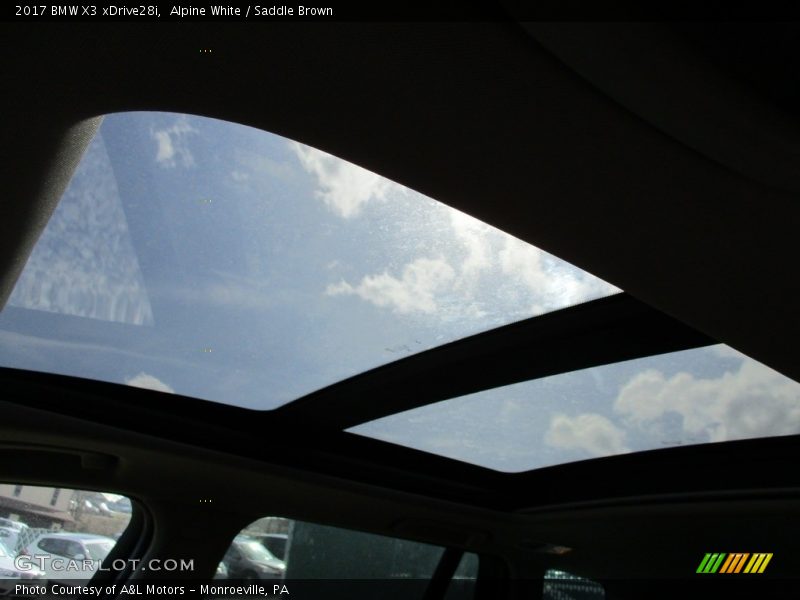 Alpine White / Saddle Brown 2017 BMW X3 xDrive28i