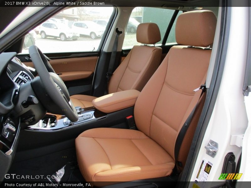 Alpine White / Saddle Brown 2017 BMW X3 xDrive28i