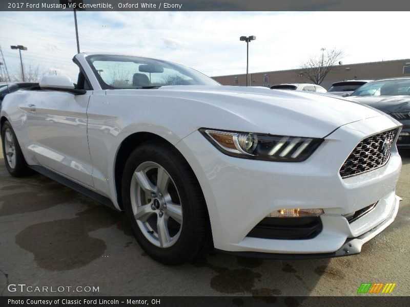 Oxford White / Ebony 2017 Ford Mustang V6 Convertible