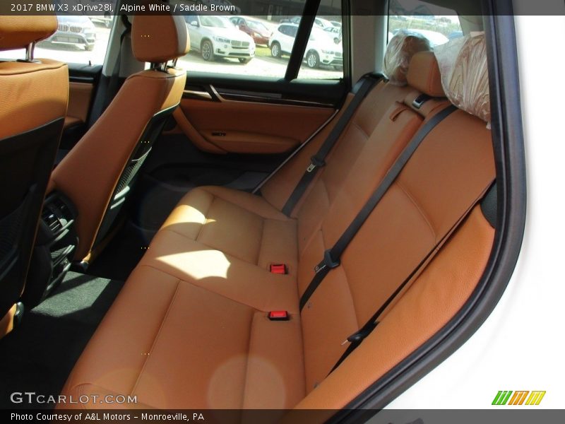 Alpine White / Saddle Brown 2017 BMW X3 xDrive28i