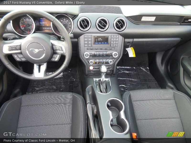  2017 Mustang V6 Convertible Ebony Interior