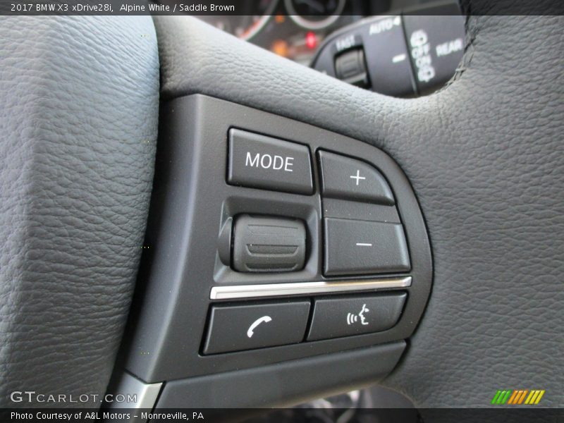 Alpine White / Saddle Brown 2017 BMW X3 xDrive28i