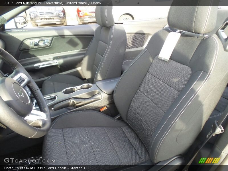 Front Seat of 2017 Mustang V6 Convertible