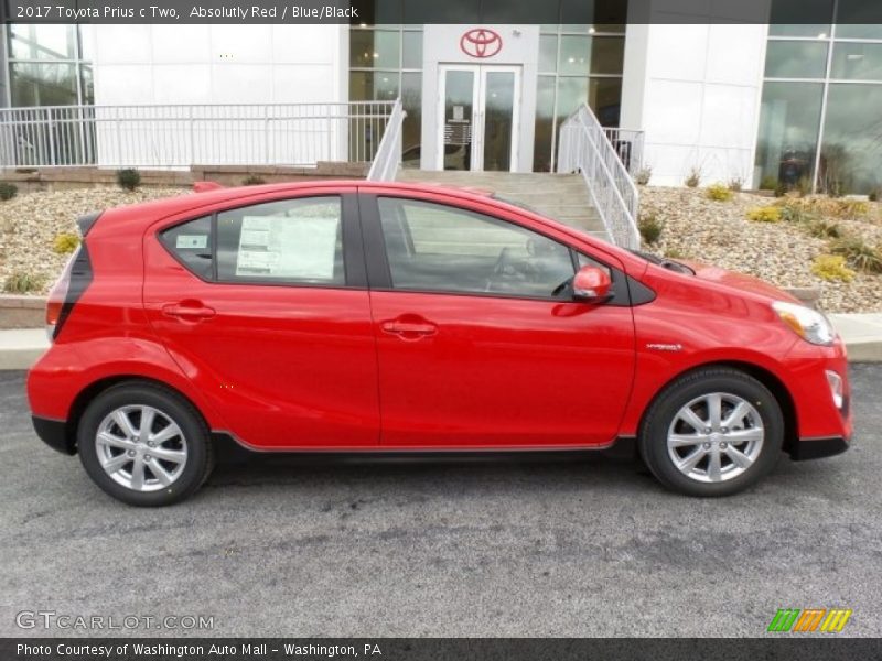 Absolutly Red / Blue/Black 2017 Toyota Prius c Two