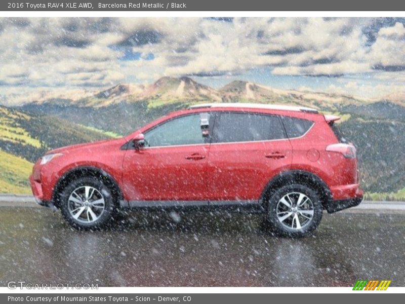 Barcelona Red Metallic / Black 2016 Toyota RAV4 XLE AWD
