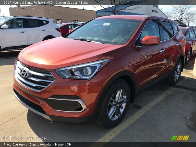 Front 3/4 View of 2017 Santa Fe Sport AWD