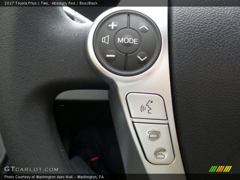 Controls of 2017 Prius c Two