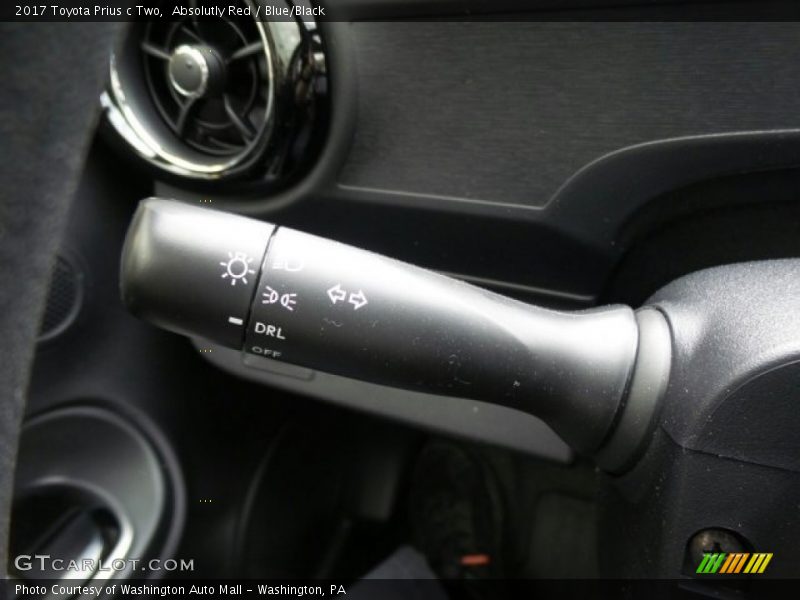 Controls of 2017 Prius c Two