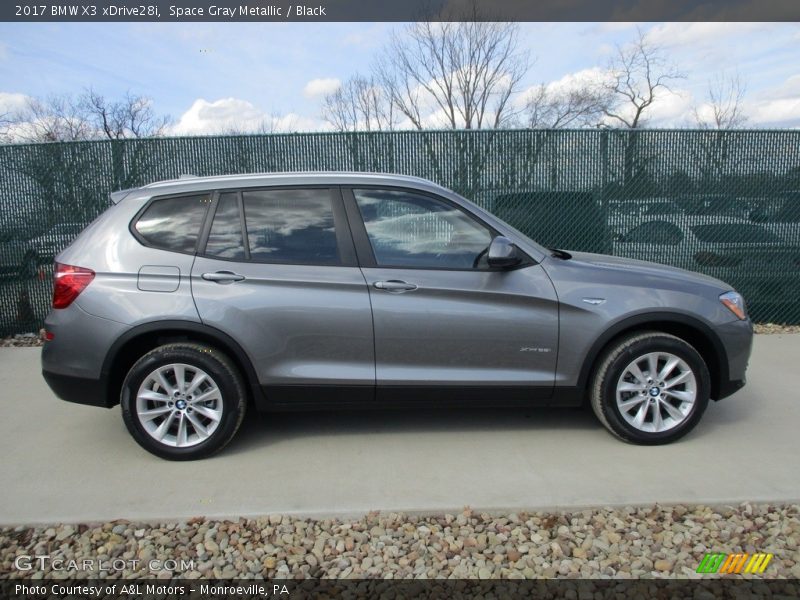 Space Gray Metallic / Black 2017 BMW X3 xDrive28i