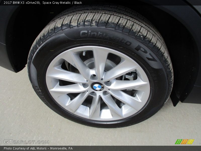 Space Gray Metallic / Black 2017 BMW X3 xDrive28i