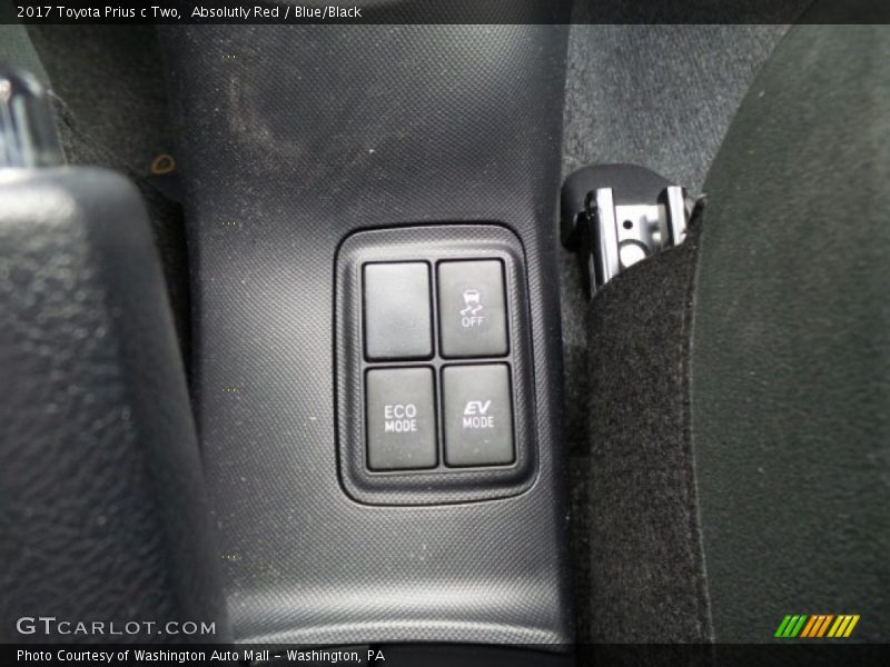 Controls of 2017 Prius c Two