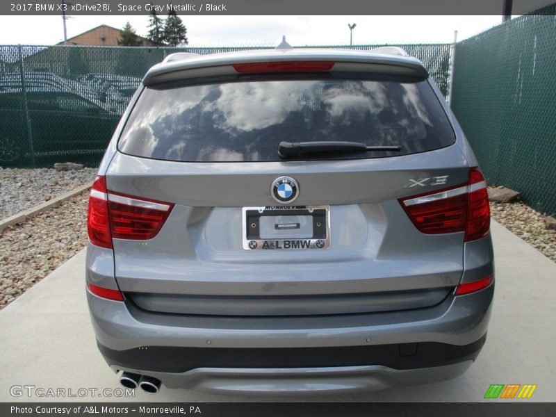 Space Gray Metallic / Black 2017 BMW X3 xDrive28i