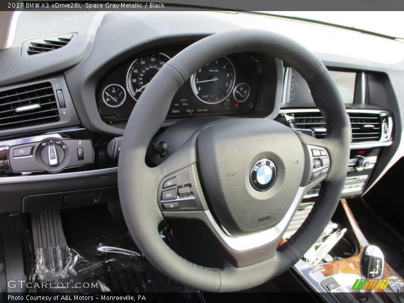 Space Gray Metallic / Black 2017 BMW X3 xDrive28i