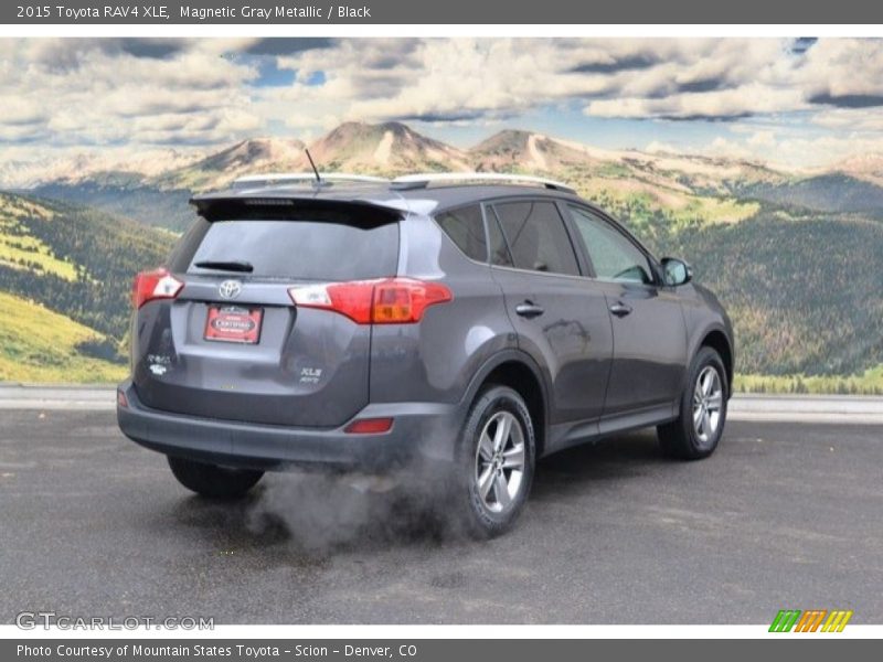 Magnetic Gray Metallic / Black 2015 Toyota RAV4 XLE