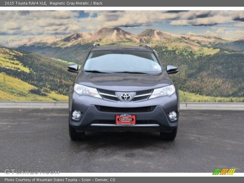 Magnetic Gray Metallic / Black 2015 Toyota RAV4 XLE