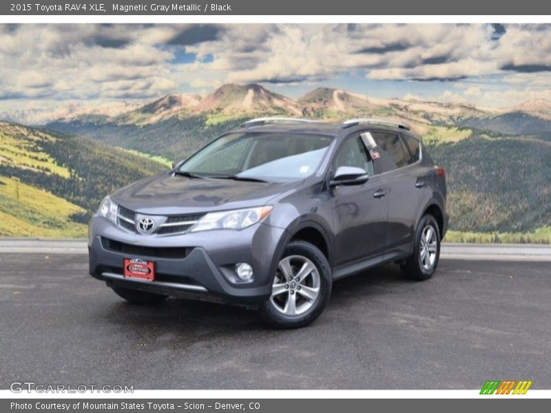 Magnetic Gray Metallic / Black 2015 Toyota RAV4 XLE