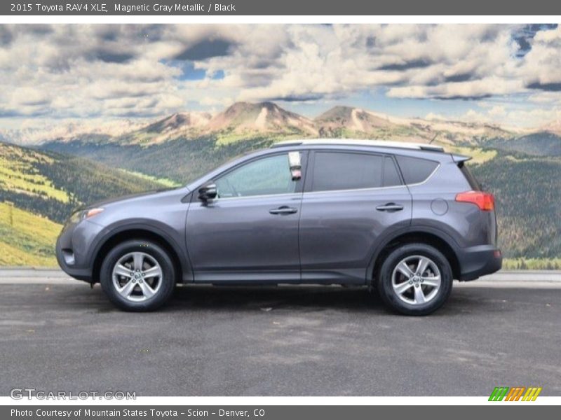 Magnetic Gray Metallic / Black 2015 Toyota RAV4 XLE