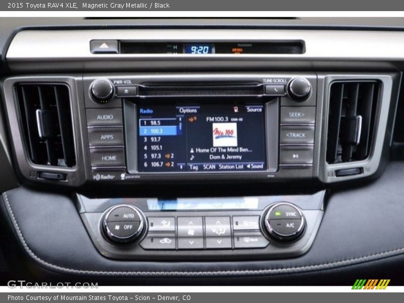 Magnetic Gray Metallic / Black 2015 Toyota RAV4 XLE