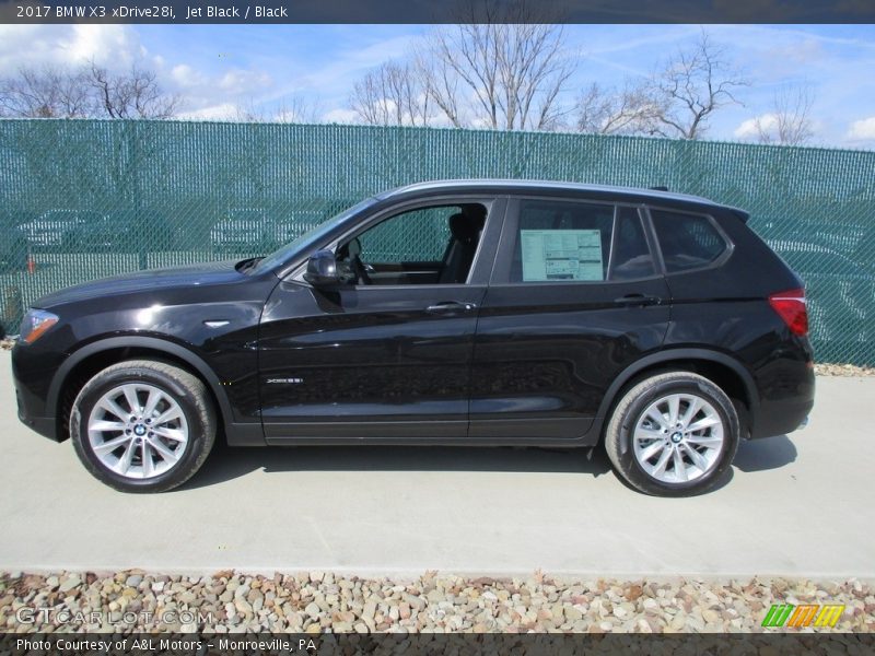 Jet Black / Black 2017 BMW X3 xDrive28i
