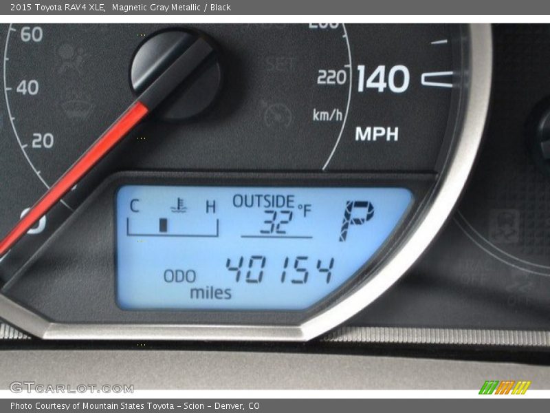 Magnetic Gray Metallic / Black 2015 Toyota RAV4 XLE