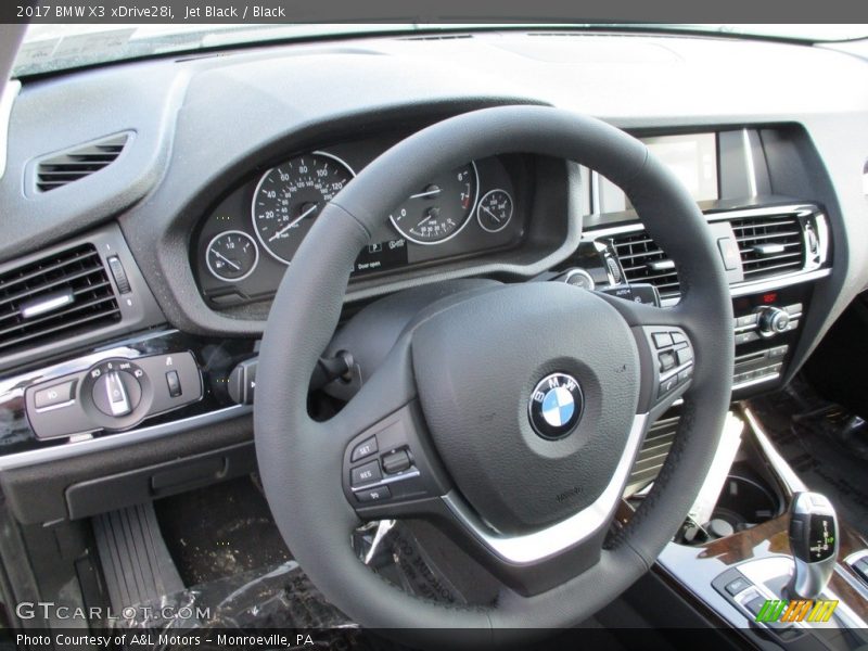 Jet Black / Black 2017 BMW X3 xDrive28i