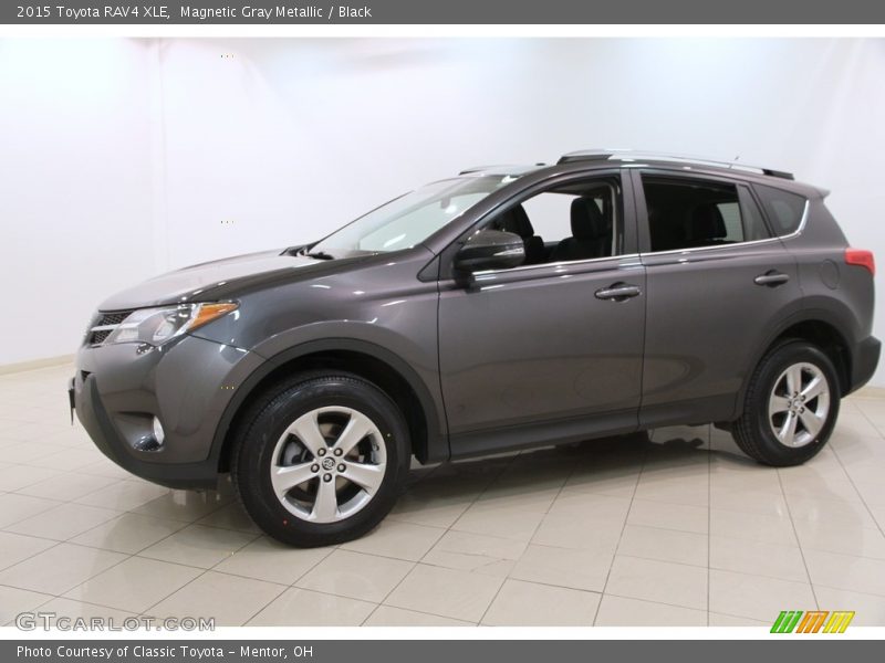 Magnetic Gray Metallic / Black 2015 Toyota RAV4 XLE