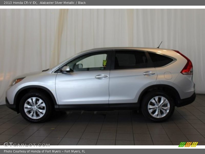 Alabaster Silver Metallic / Black 2013 Honda CR-V EX