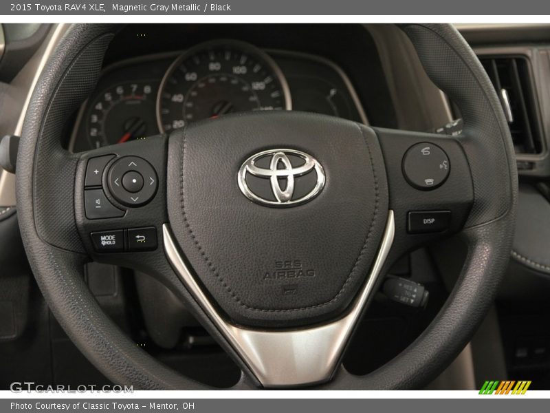 Magnetic Gray Metallic / Black 2015 Toyota RAV4 XLE