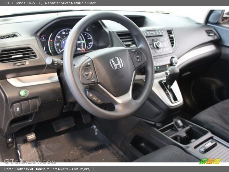 Alabaster Silver Metallic / Black 2013 Honda CR-V EX