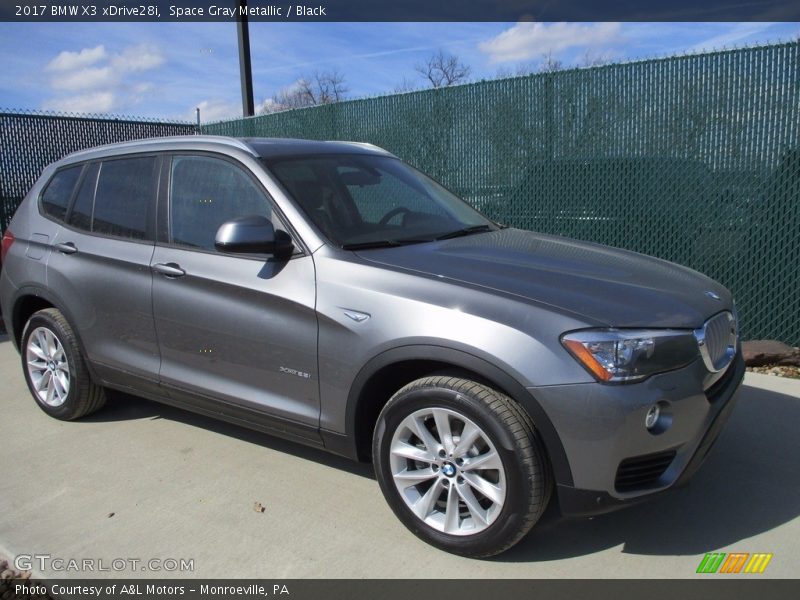 Space Gray Metallic / Black 2017 BMW X3 xDrive28i