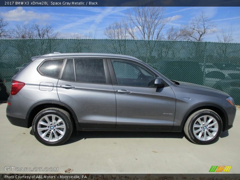 Space Gray Metallic / Black 2017 BMW X3 xDrive28i