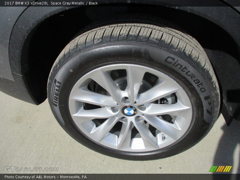 Space Gray Metallic / Black 2017 BMW X3 xDrive28i