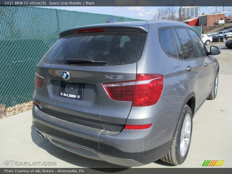 Space Gray Metallic / Black 2017 BMW X3 xDrive28i