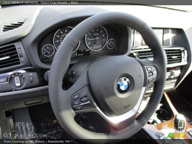 Space Gray Metallic / Black 2017 BMW X3 xDrive28i