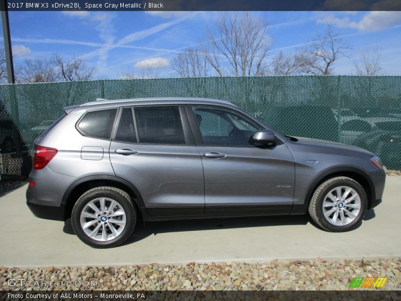 Space Gray Metallic / Black 2017 BMW X3 xDrive28i