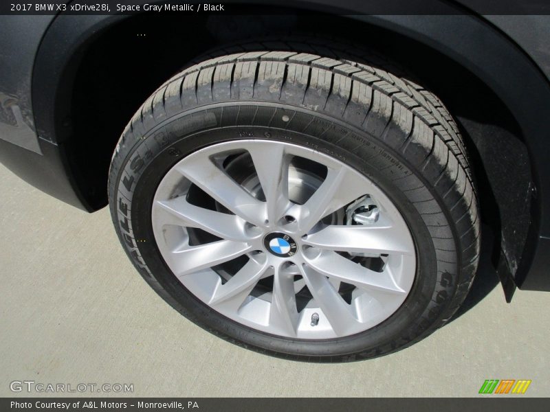 Space Gray Metallic / Black 2017 BMW X3 xDrive28i