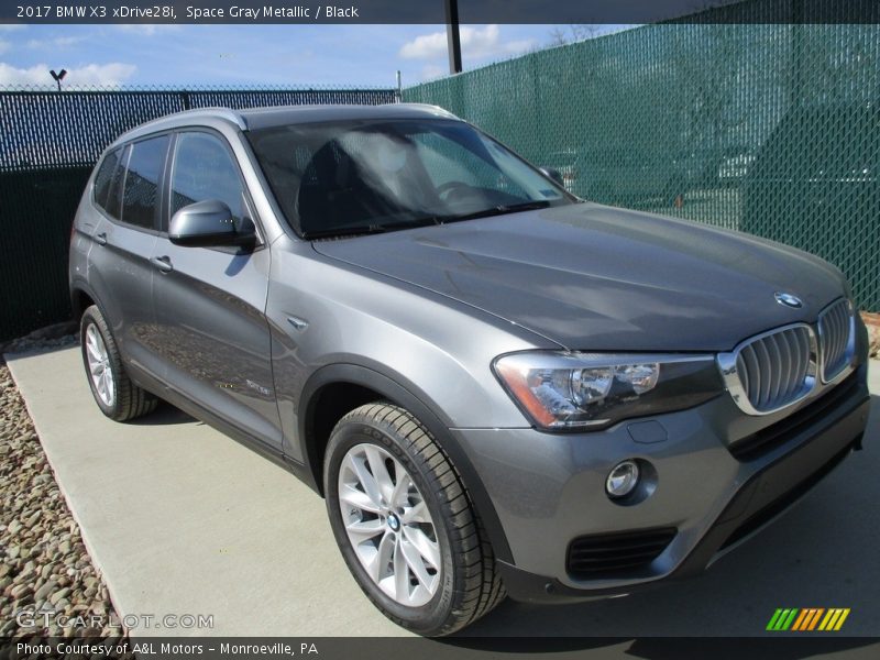 Space Gray Metallic / Black 2017 BMW X3 xDrive28i
