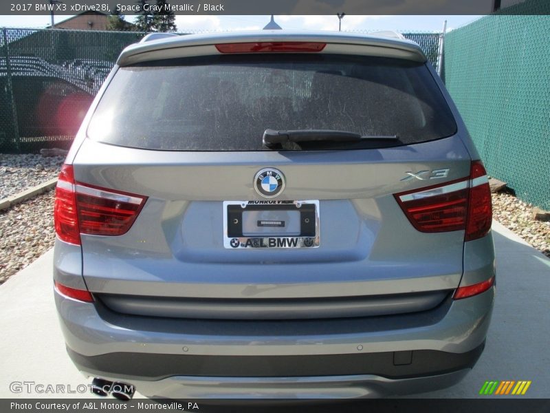 Space Gray Metallic / Black 2017 BMW X3 xDrive28i