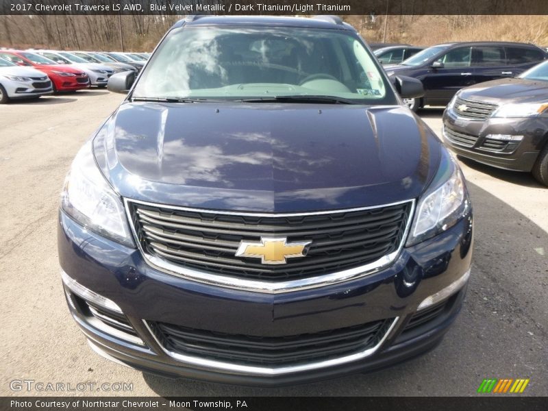 Blue Velvet Metallic / Dark Titanium/Light Titanium 2017 Chevrolet Traverse LS AWD