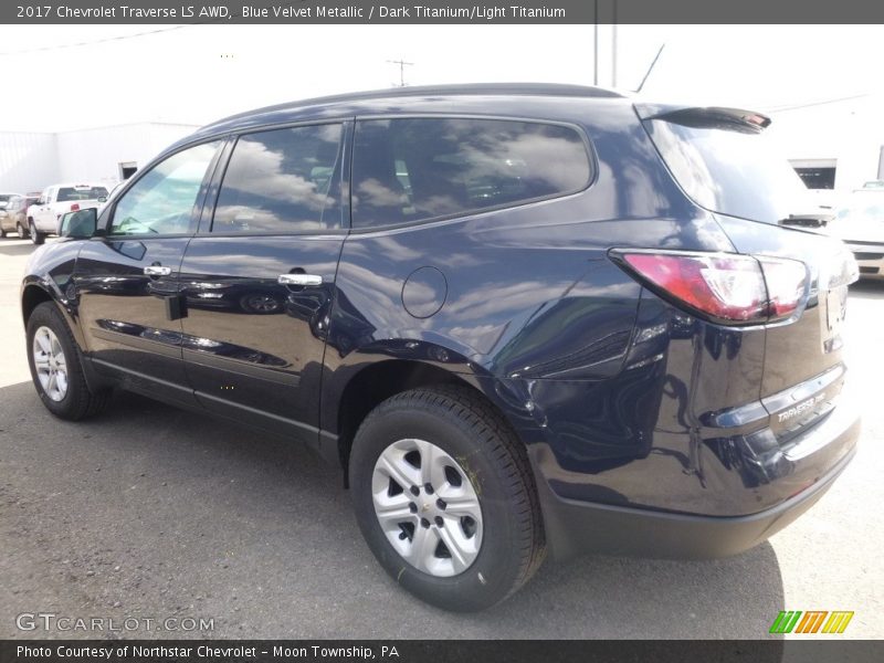Blue Velvet Metallic / Dark Titanium/Light Titanium 2017 Chevrolet Traverse LS AWD